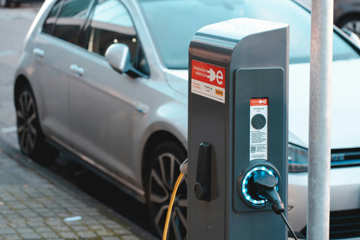 Electric vehicle charging at a public station