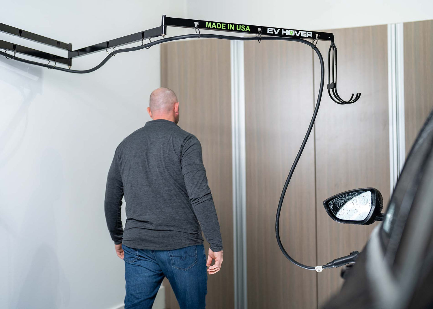 Walk under your EV Charging Cable